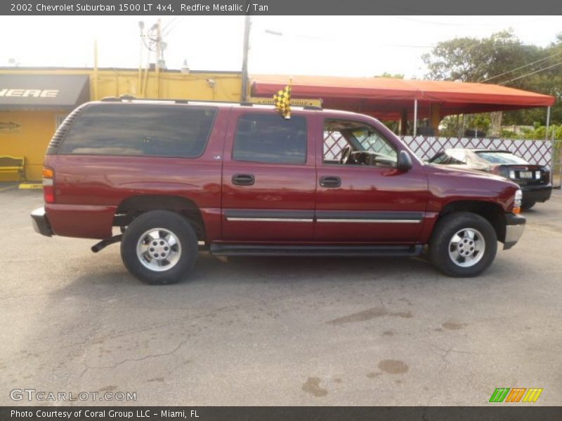 Redfire Metallic / Tan 2002 Chevrolet Suburban 1500 LT 4x4