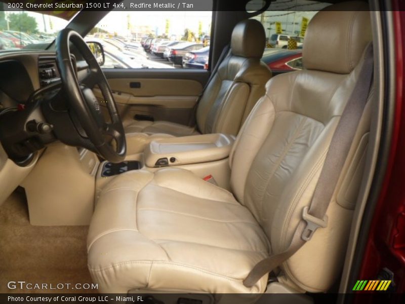Redfire Metallic / Tan 2002 Chevrolet Suburban 1500 LT 4x4