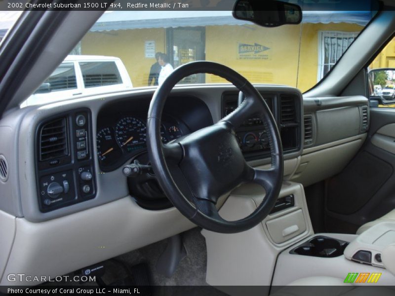 Redfire Metallic / Tan 2002 Chevrolet Suburban 1500 LT 4x4