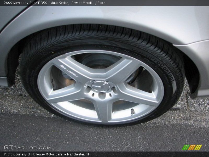 Pewter Metallic / Black 2009 Mercedes-Benz E 350 4Matic Sedan
