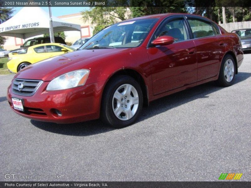 Sonoma Sunset Red / Blond 2003 Nissan Altima 2.5 S