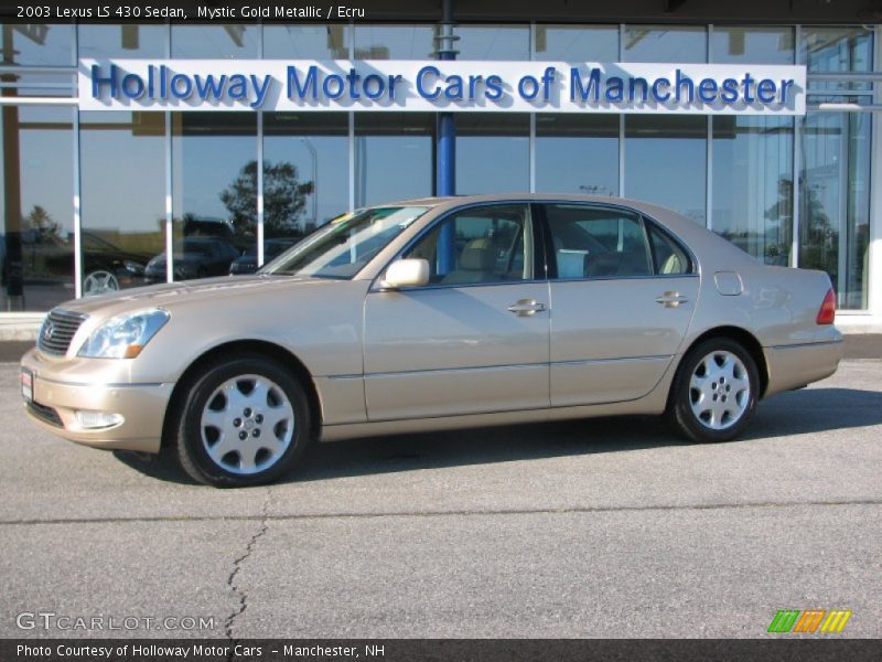 Mystic Gold Metallic / Ecru 2003 Lexus LS 430 Sedan