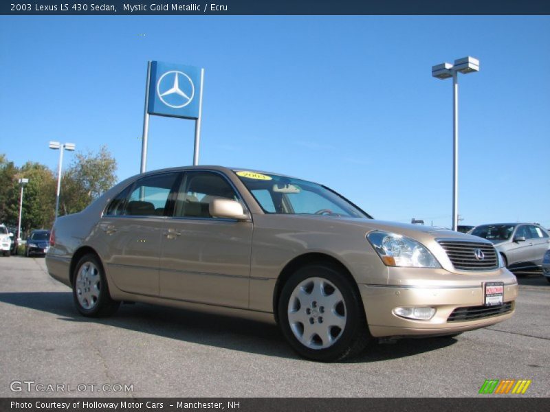 Mystic Gold Metallic / Ecru 2003 Lexus LS 430 Sedan