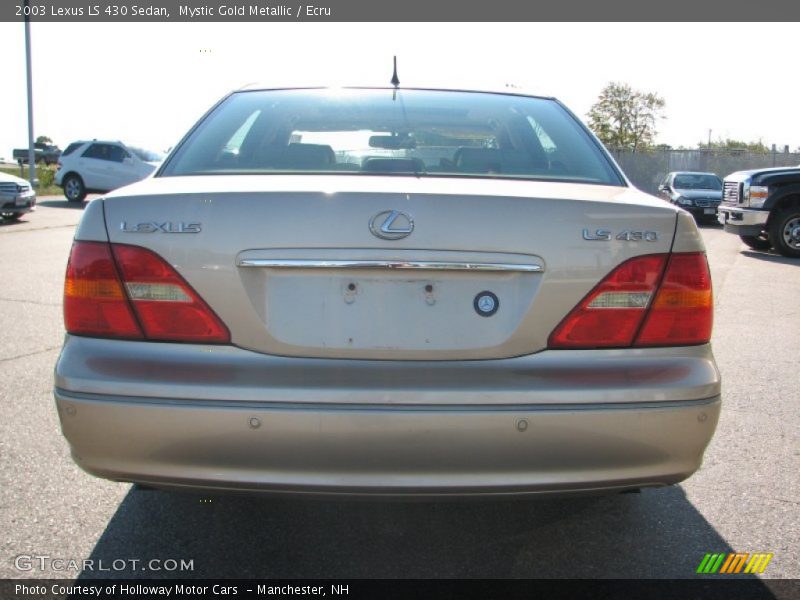 Mystic Gold Metallic / Ecru 2003 Lexus LS 430 Sedan
