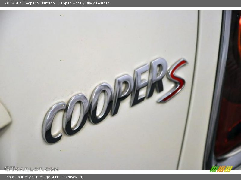 Pepper White / Black Leather 2009 Mini Cooper S Hardtop