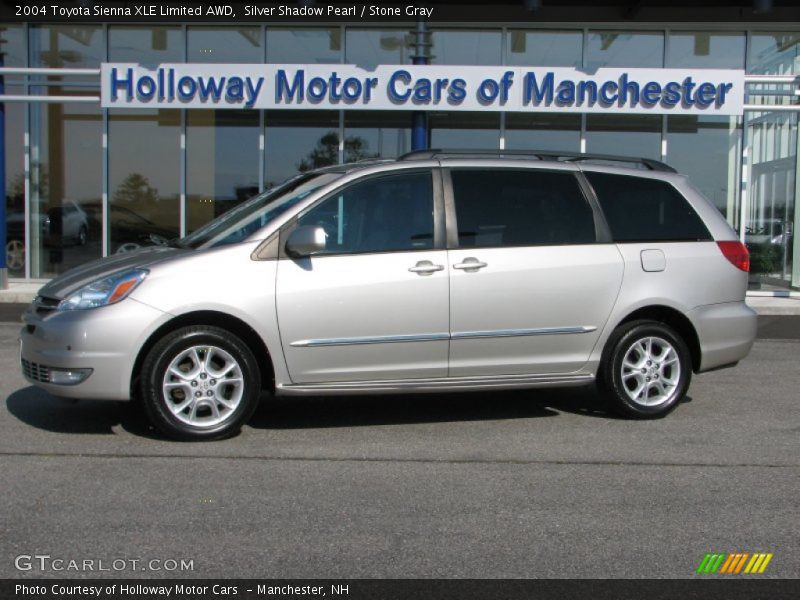 Silver Shadow Pearl / Stone Gray 2004 Toyota Sienna XLE Limited AWD