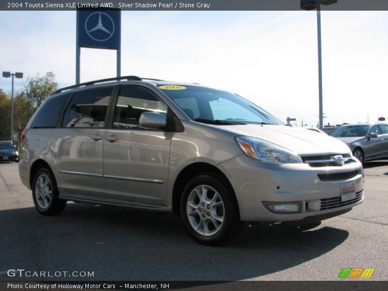 Silver Shadow Pearl / Stone Gray 2004 Toyota Sienna XLE Limited AWD