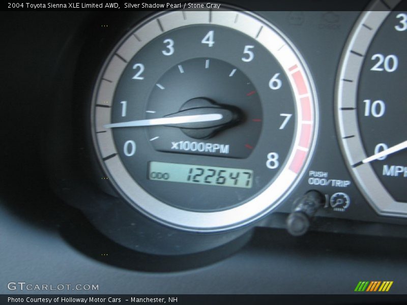 Silver Shadow Pearl / Stone Gray 2004 Toyota Sienna XLE Limited AWD