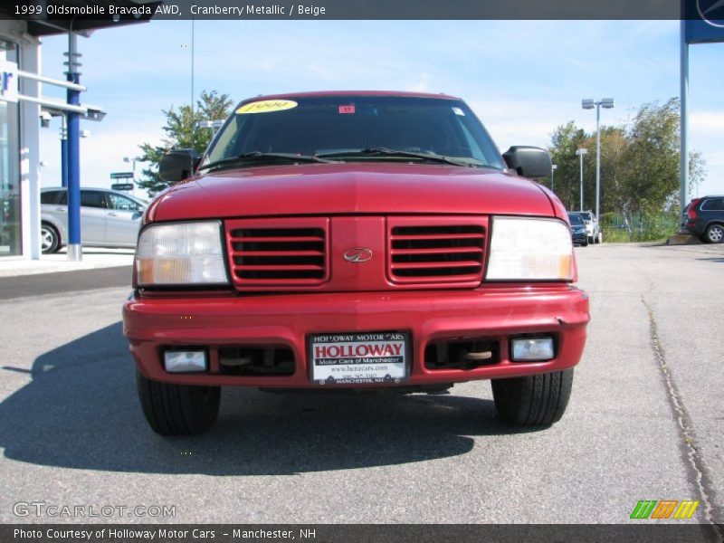 Cranberry Metallic / Beige 1999 Oldsmobile Bravada AWD