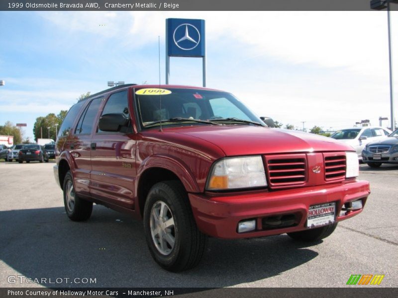 Cranberry Metallic / Beige 1999 Oldsmobile Bravada AWD