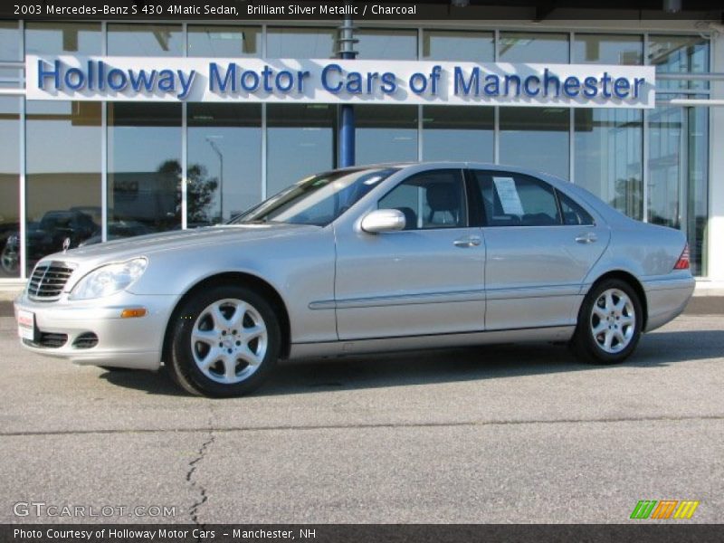 Brilliant Silver Metallic / Charcoal 2003 Mercedes-Benz S 430 4Matic Sedan