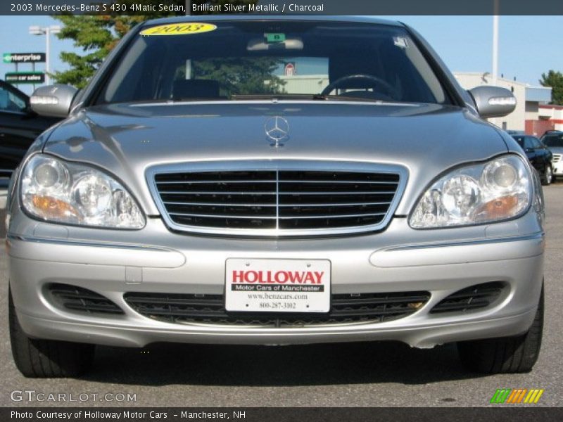 Brilliant Silver Metallic / Charcoal 2003 Mercedes-Benz S 430 4Matic Sedan