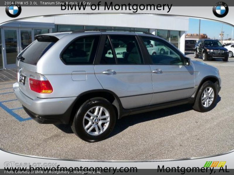 Titanium Silver Metallic / Grey 2004 BMW X5 3.0i