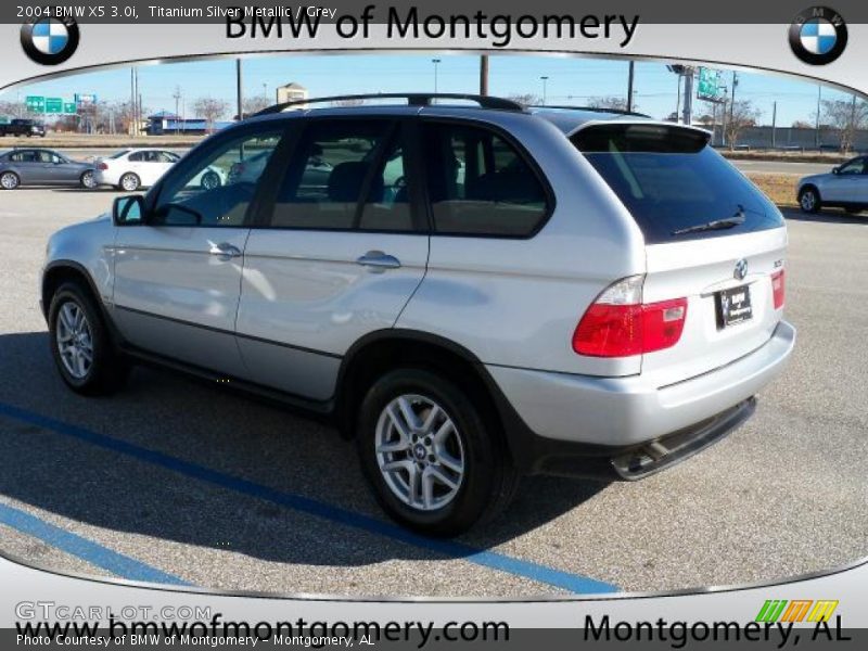 Titanium Silver Metallic / Grey 2004 BMW X5 3.0i