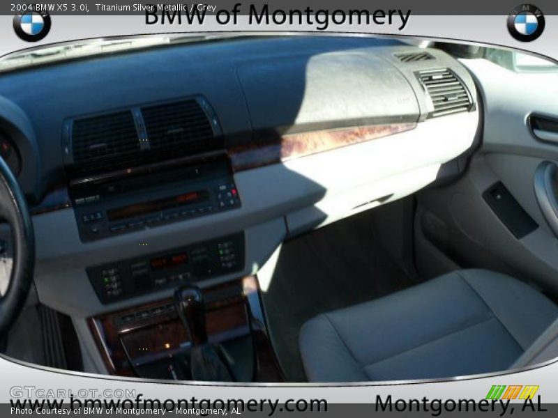 Titanium Silver Metallic / Grey 2004 BMW X5 3.0i