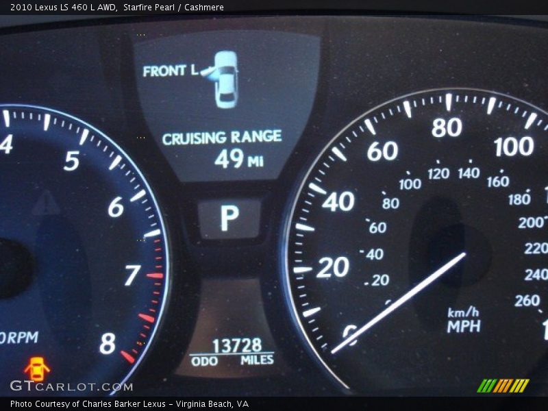 Starfire Pearl / Cashmere 2010 Lexus LS 460 L AWD