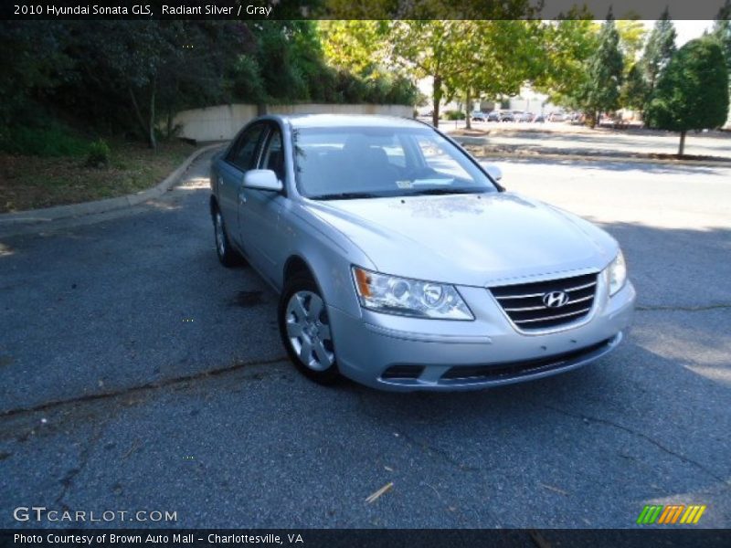 Radiant Silver / Gray 2010 Hyundai Sonata GLS