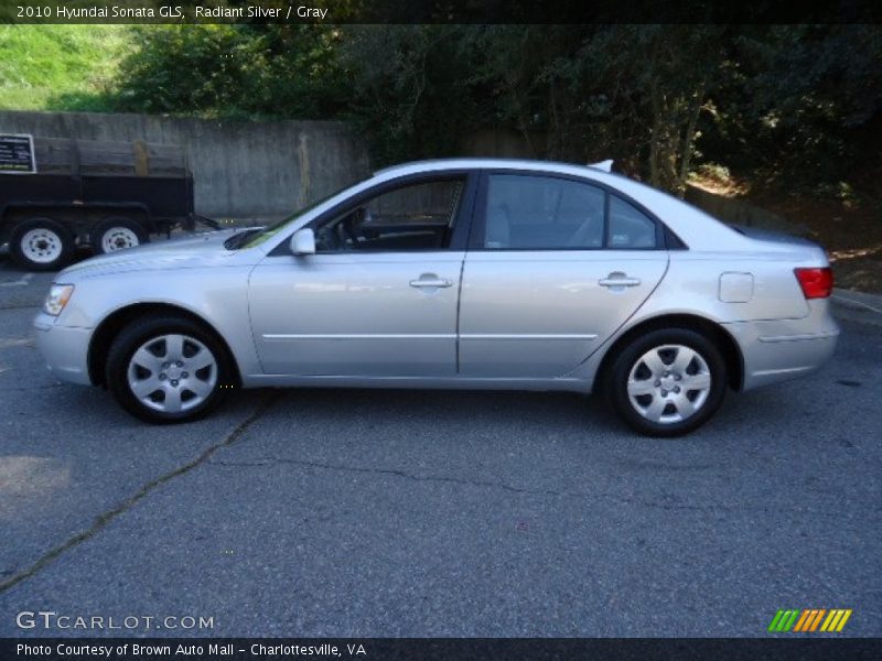 Radiant Silver / Gray 2010 Hyundai Sonata GLS