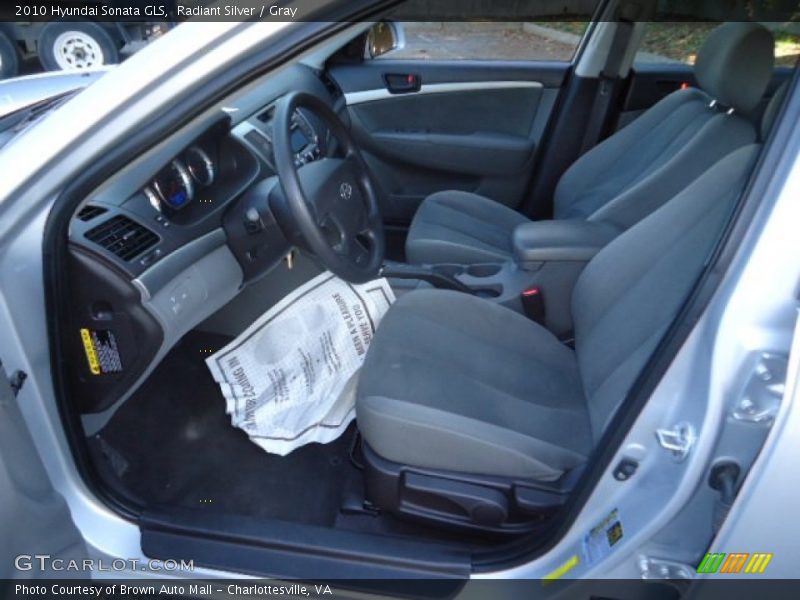 Radiant Silver / Gray 2010 Hyundai Sonata GLS