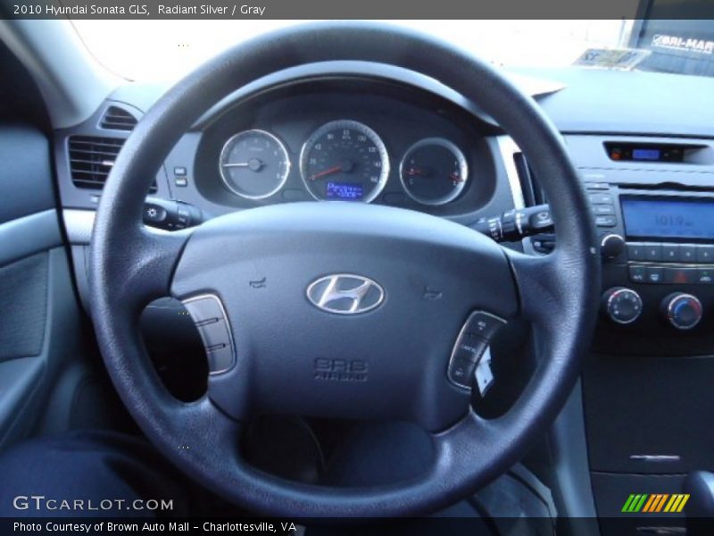 Radiant Silver / Gray 2010 Hyundai Sonata GLS