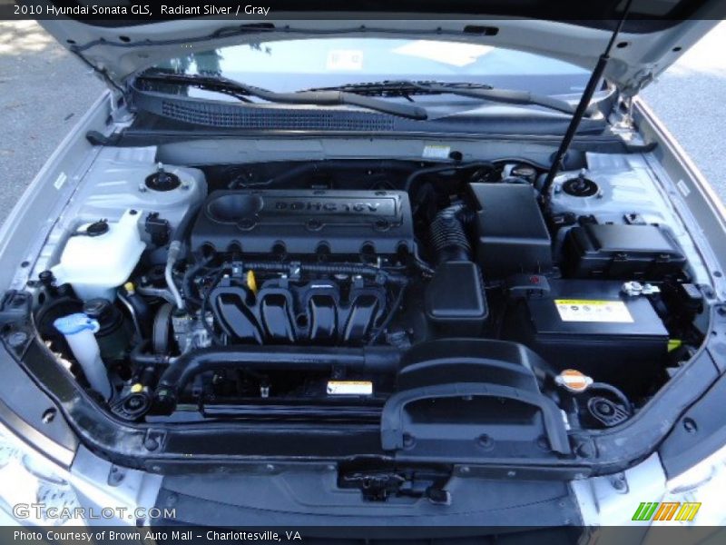 Radiant Silver / Gray 2010 Hyundai Sonata GLS
