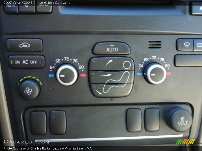 Controls of 2007 XC90 3.2