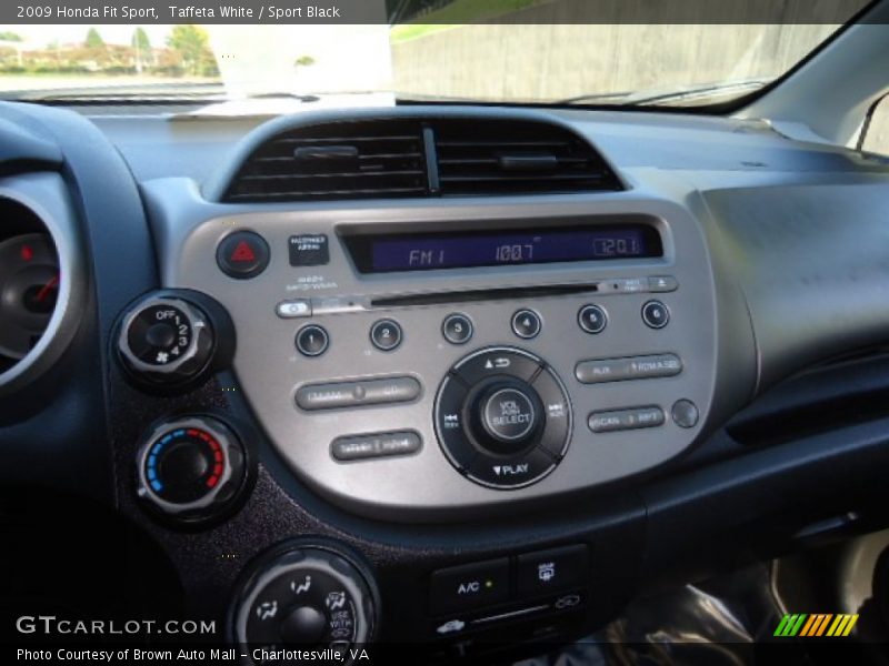 Taffeta White / Sport Black 2009 Honda Fit Sport