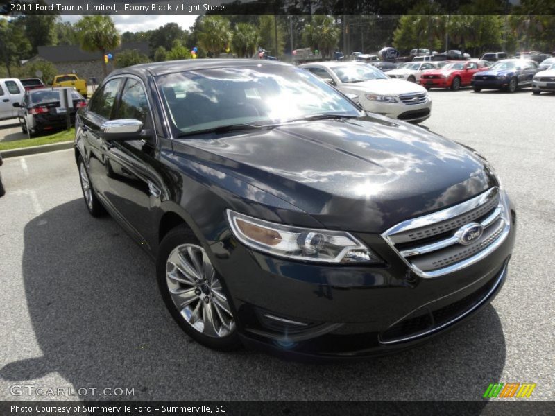 Ebony Black / Light Stone 2011 Ford Taurus Limited
