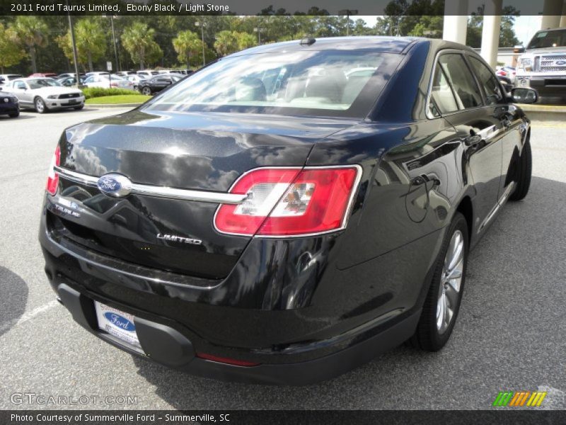 Ebony Black / Light Stone 2011 Ford Taurus Limited