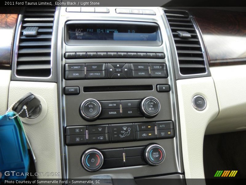 Ebony Black / Light Stone 2011 Ford Taurus Limited