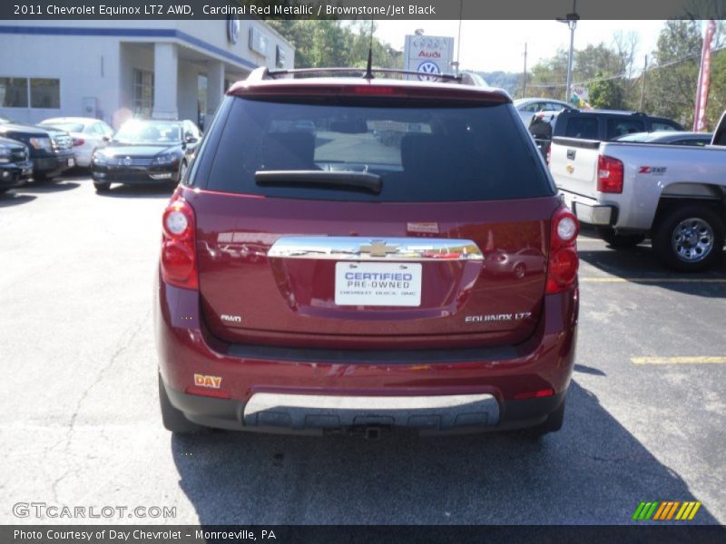 Cardinal Red Metallic / Brownstone/Jet Black 2011 Chevrolet Equinox LTZ AWD