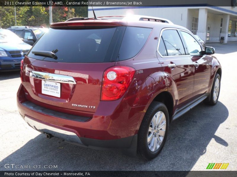 Cardinal Red Metallic / Brownstone/Jet Black 2011 Chevrolet Equinox LTZ AWD