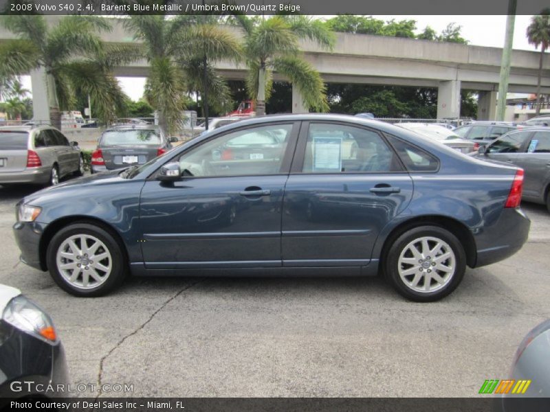 Barents Blue Metallic / Umbra Brown/Quartz Beige 2008 Volvo S40 2.4i