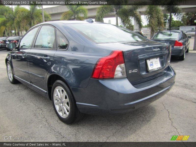 Barents Blue Metallic / Umbra Brown/Quartz Beige 2008 Volvo S40 2.4i