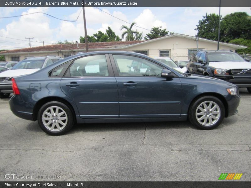 Barents Blue Metallic / Umbra Brown/Quartz Beige 2008 Volvo S40 2.4i