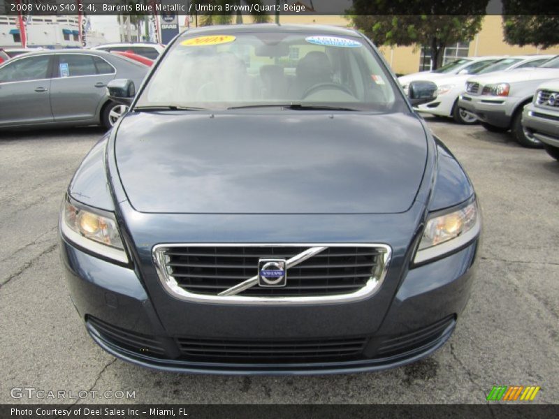 Barents Blue Metallic / Umbra Brown/Quartz Beige 2008 Volvo S40 2.4i