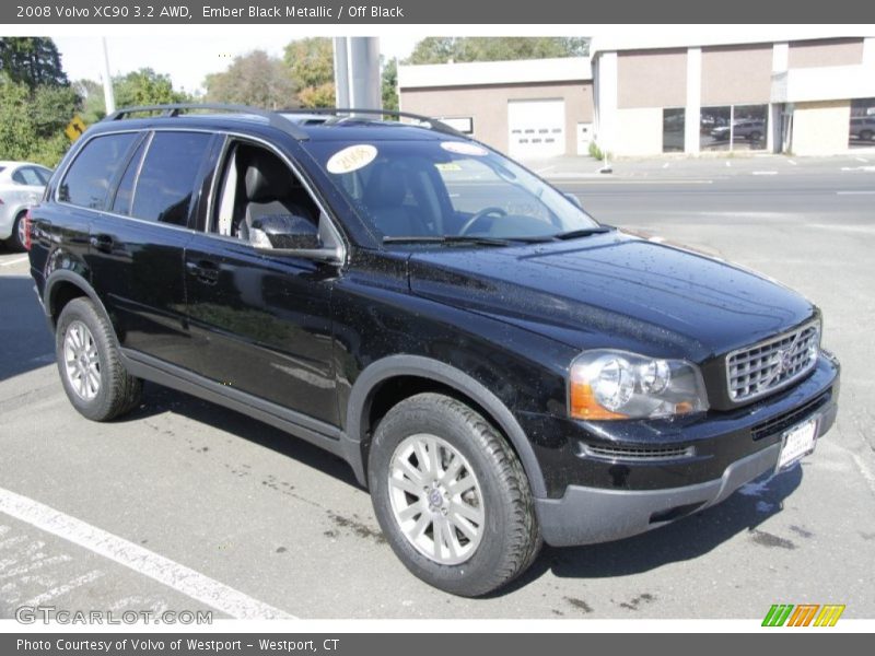 Ember Black Metallic / Off Black 2008 Volvo XC90 3.2 AWD