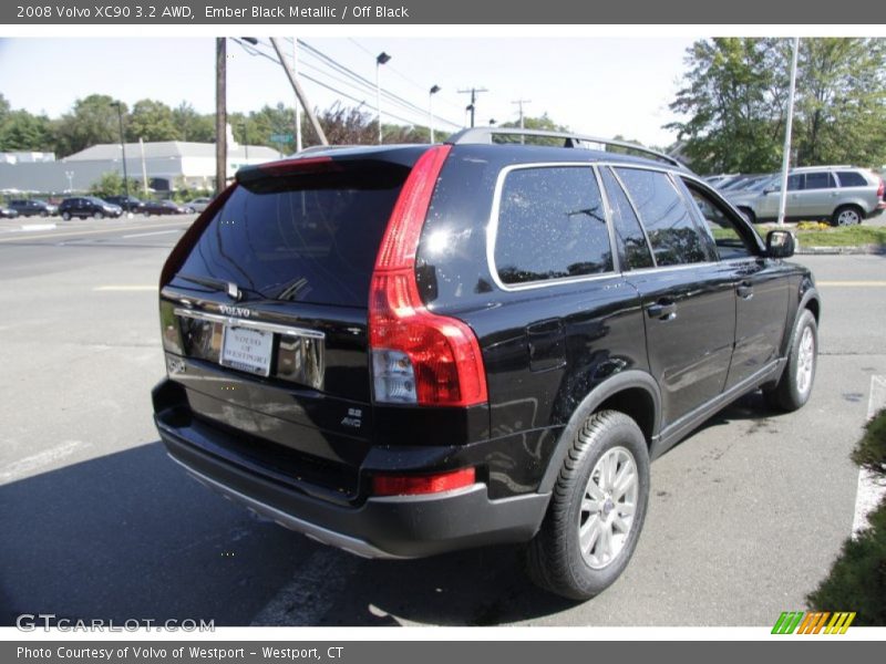Ember Black Metallic / Off Black 2008 Volvo XC90 3.2 AWD
