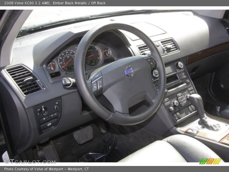 Ember Black Metallic / Off Black 2008 Volvo XC90 3.2 AWD