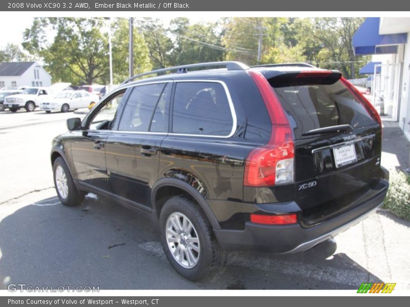 Ember Black Metallic / Off Black 2008 Volvo XC90 3.2 AWD