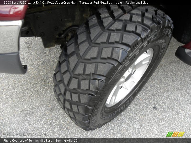 Toreador Red Metallic / Medium Parchment Beige 2003 Ford F150 Lariat FX4 Off Road SuperCrew 4x4