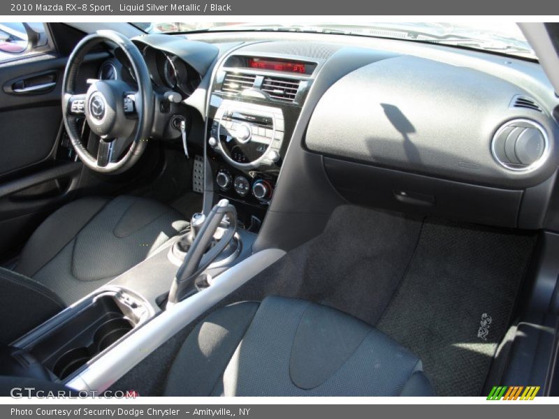 Liquid Silver Metallic / Black 2010 Mazda RX-8 Sport