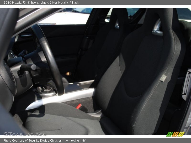 Liquid Silver Metallic / Black 2010 Mazda RX-8 Sport