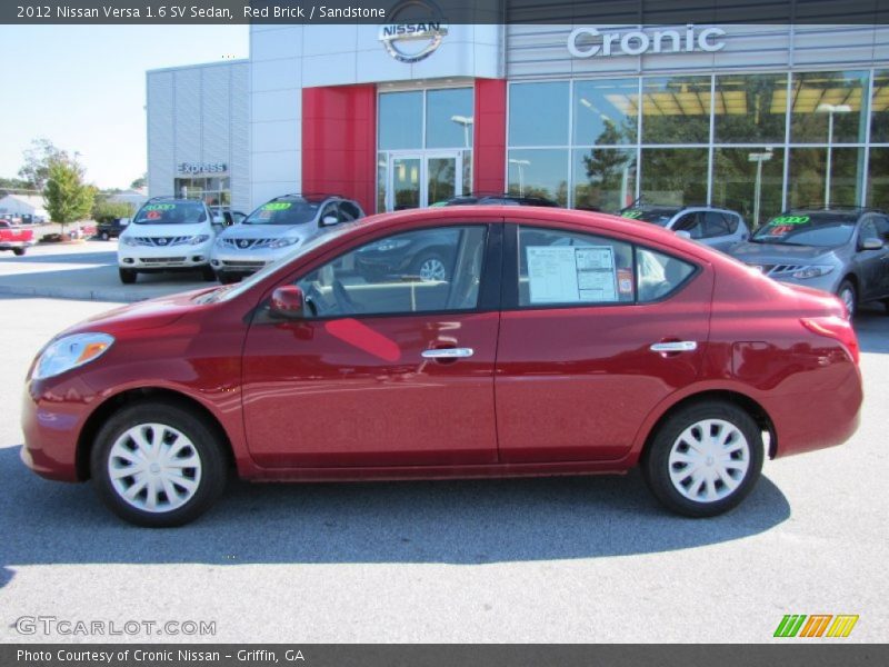 Red Brick / Sandstone 2012 Nissan Versa 1.6 SV Sedan