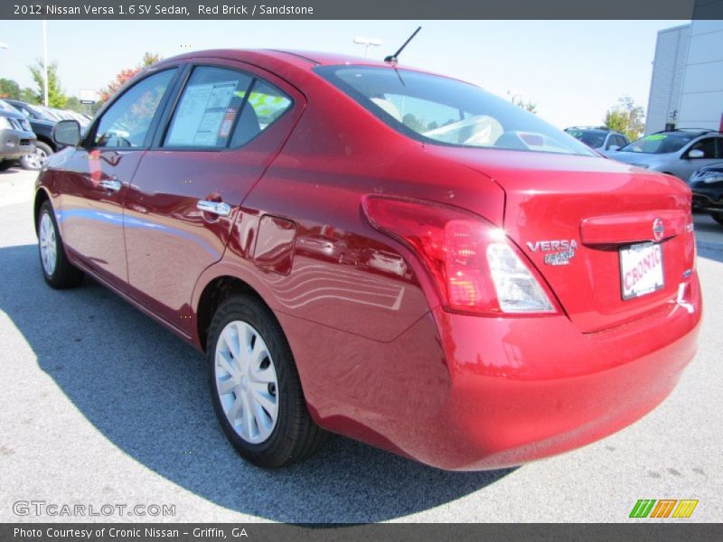 Red Brick / Sandstone 2012 Nissan Versa 1.6 SV Sedan