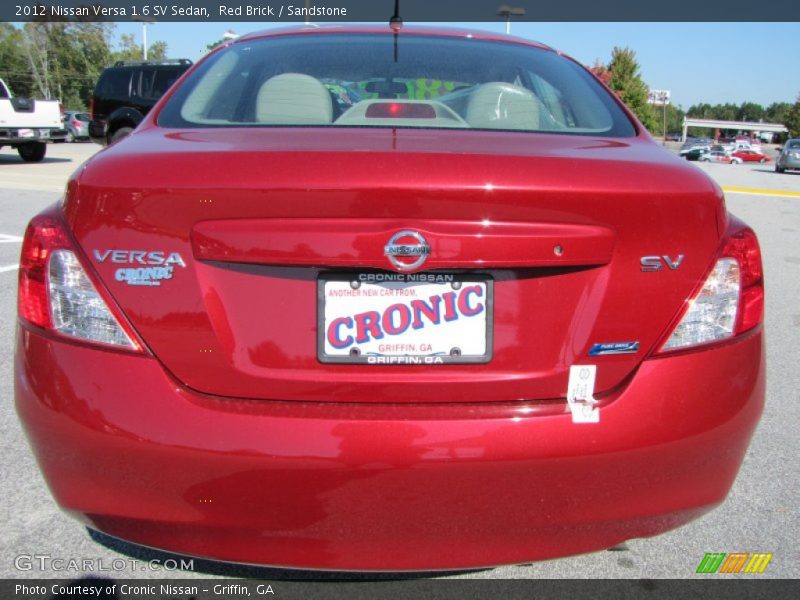 Red Brick / Sandstone 2012 Nissan Versa 1.6 SV Sedan