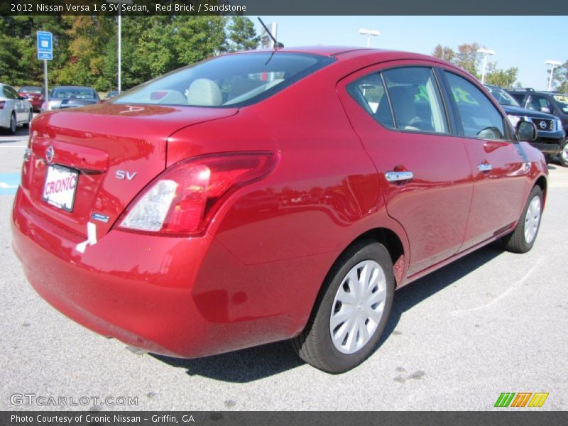 Red Brick / Sandstone 2012 Nissan Versa 1.6 SV Sedan