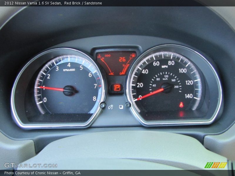 Red Brick / Sandstone 2012 Nissan Versa 1.6 SV Sedan