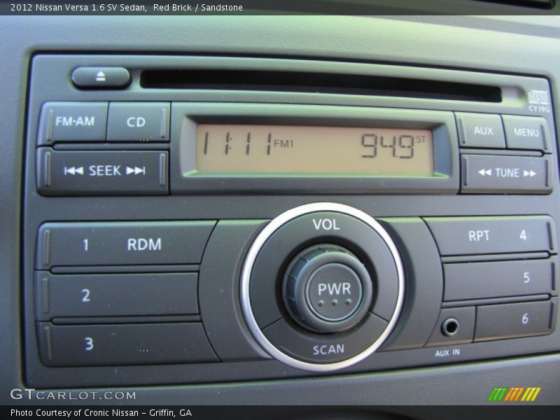 Audio System of 2012 Versa 1.6 SV Sedan