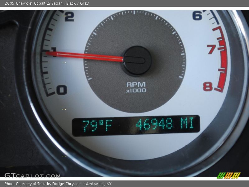 Black / Gray 2005 Chevrolet Cobalt LS Sedan